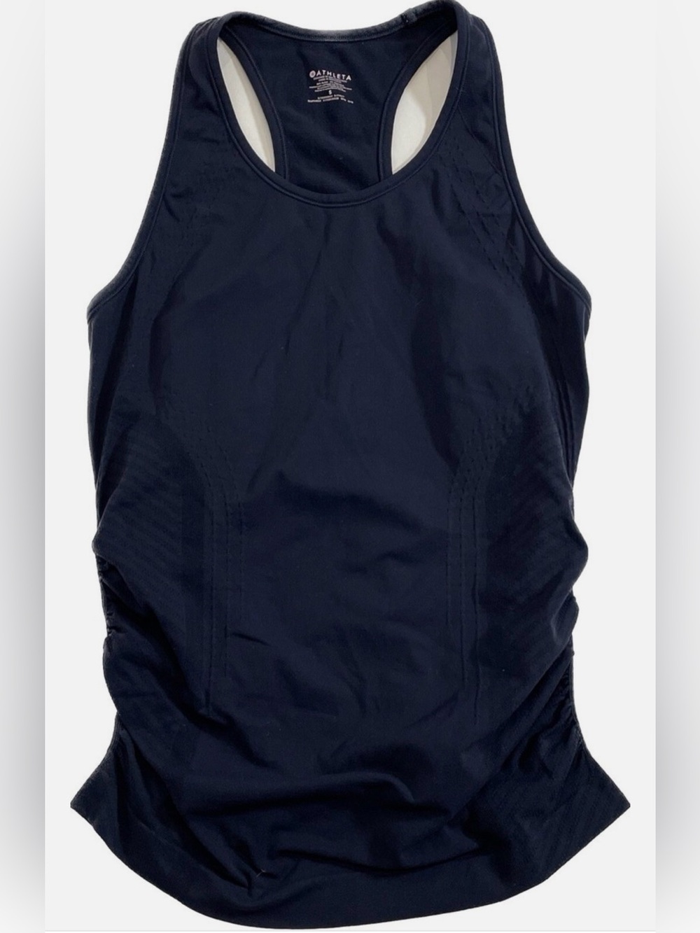Athleta Navy Speedlight Seamless Racerback Slim Fit Tank size small